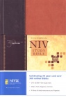 NIV Study Bible - Hardback Black & Brown